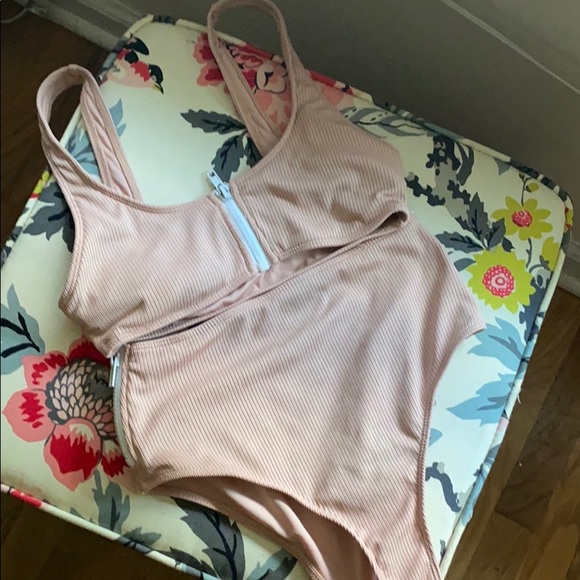 Forever 21 Other - 🍑Forever 21 Blush Ribbed Bikini🍑